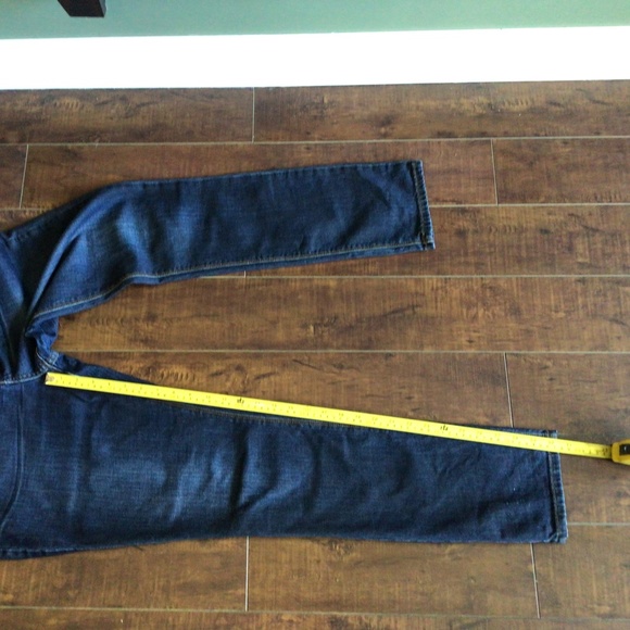 Ladies Free People skinny jeans dark blue Sz 30w&l zip&button fly - Picture 6 of 11